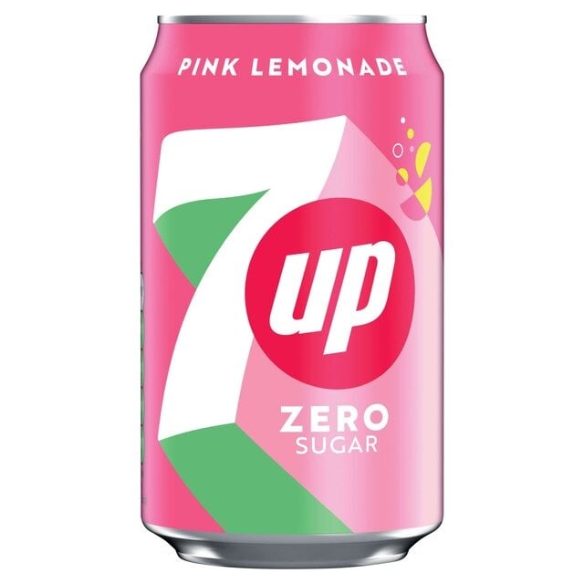 7Up Zero Pink Lemonade 330ml Can