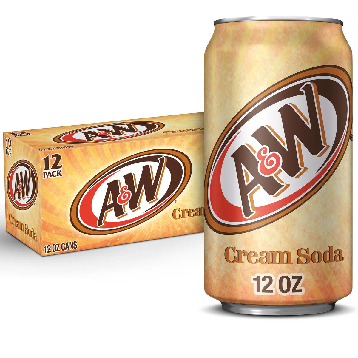 A&W Cream Soda 355ml 12Pk