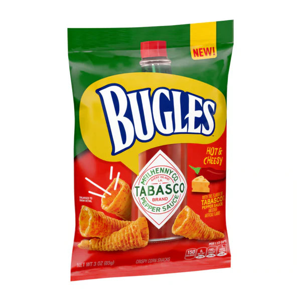 Bugles Tobasco Hot & Cheese 85gm