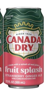Canada Dry Strawberry Splash 355ml Can