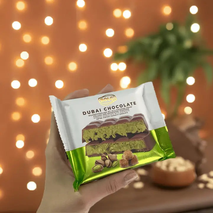 Bolci Dubai Chocholate Bar Pistachio & Kadayif 100gm