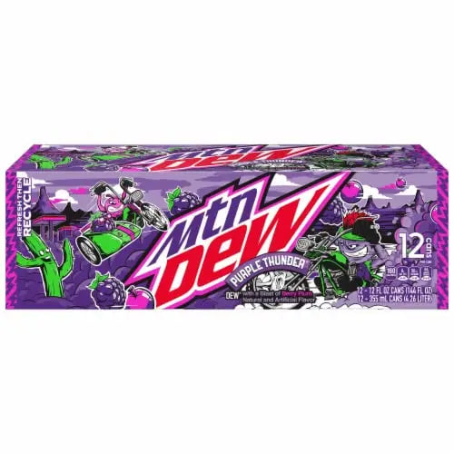 Mountain Dew Purple Thunder 355ml 12Pk