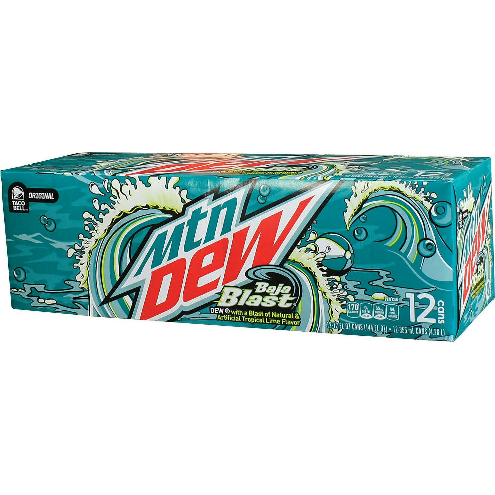 Mountain Dew Baja Blast 355ml 12Pk Can