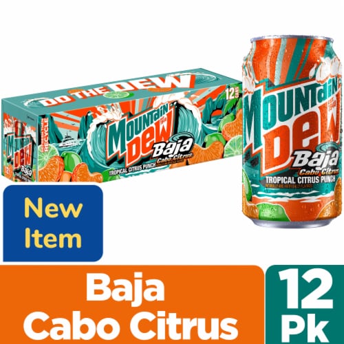 Mountain Dew Cabo Citrus 355ml 12Pk Can