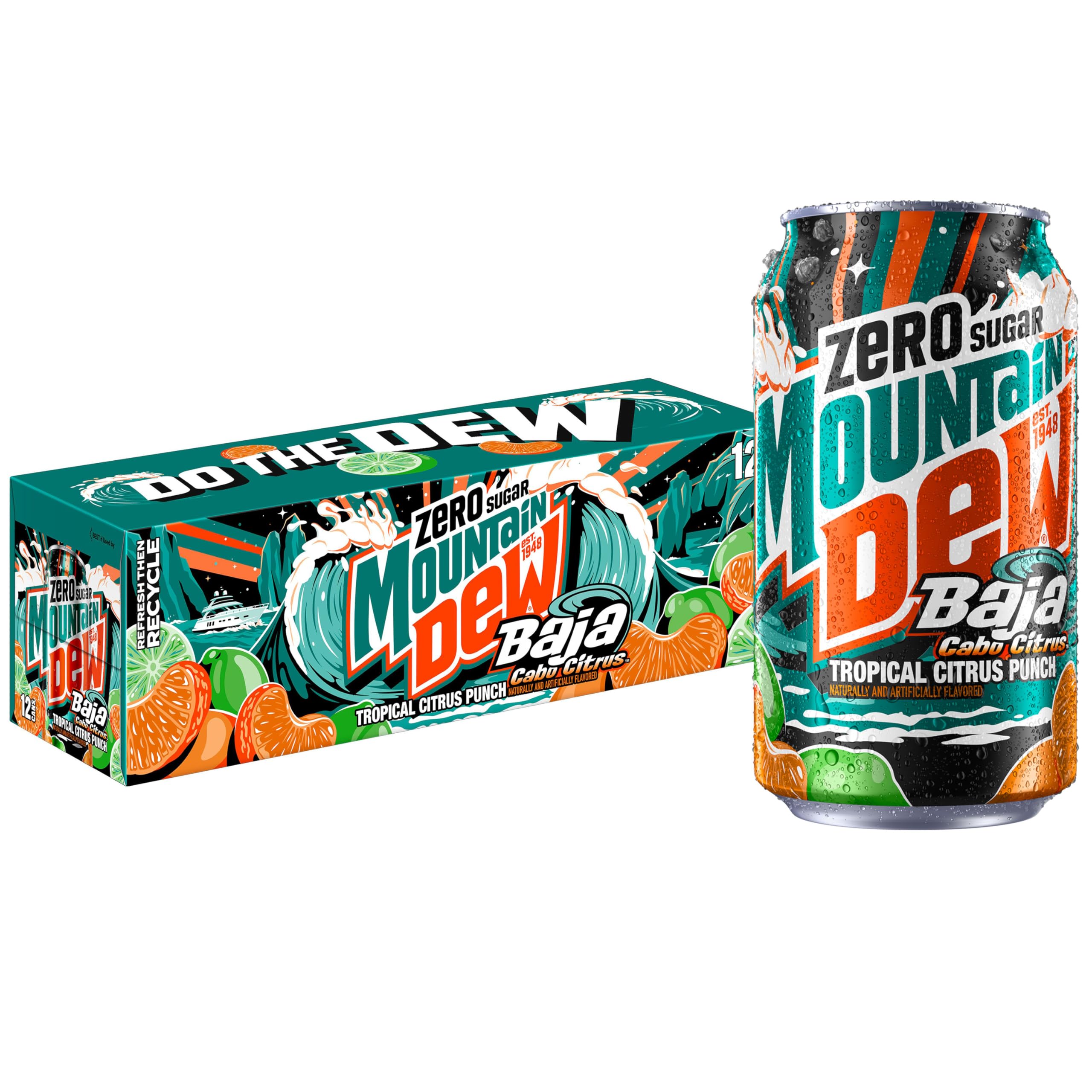 Mountain Dew Cabo Citrus Zero 355ml 12Pk Can