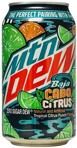 Mountain Dew Cabo Citrus Zero 355ml Can