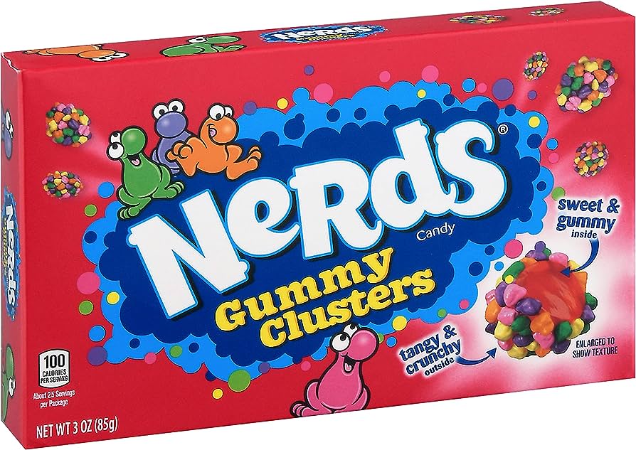Nerds Gummy Clusters Rainbow Theatre Box 85gm