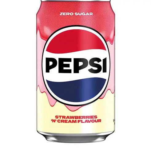 Pepsi Strawberry Cream Zero 330ml can