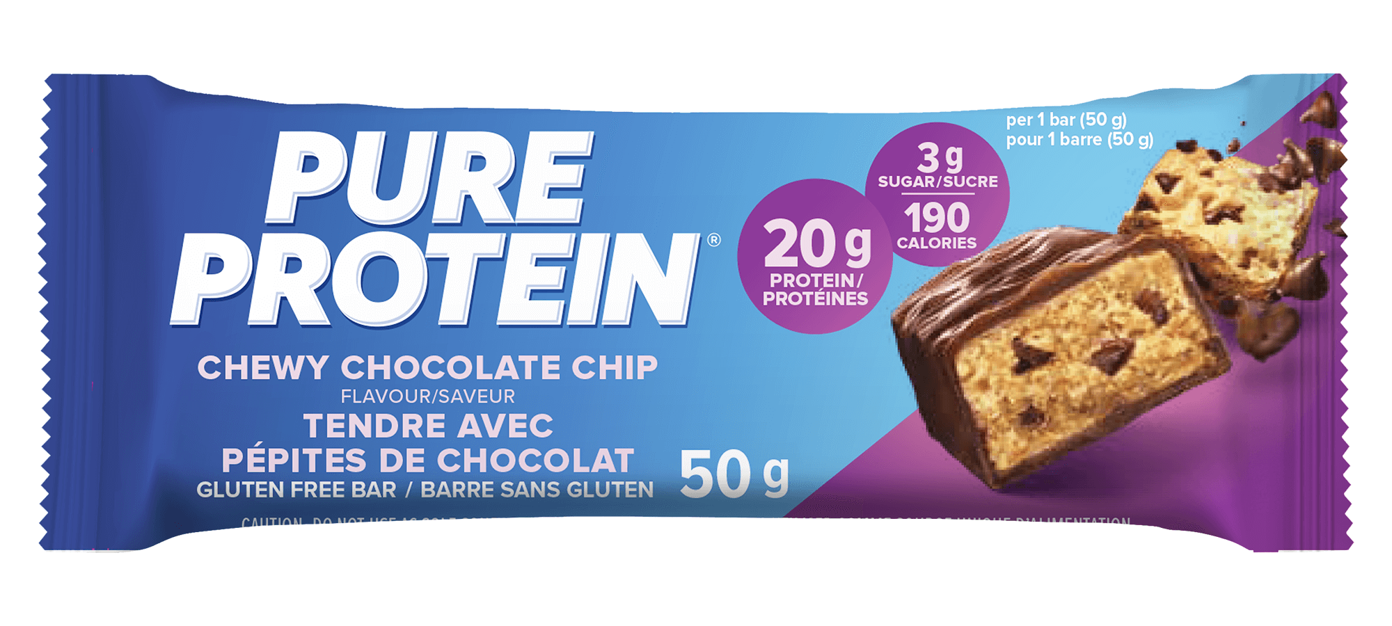 Pure Protein Bar Chewy Choc Chip 50gm