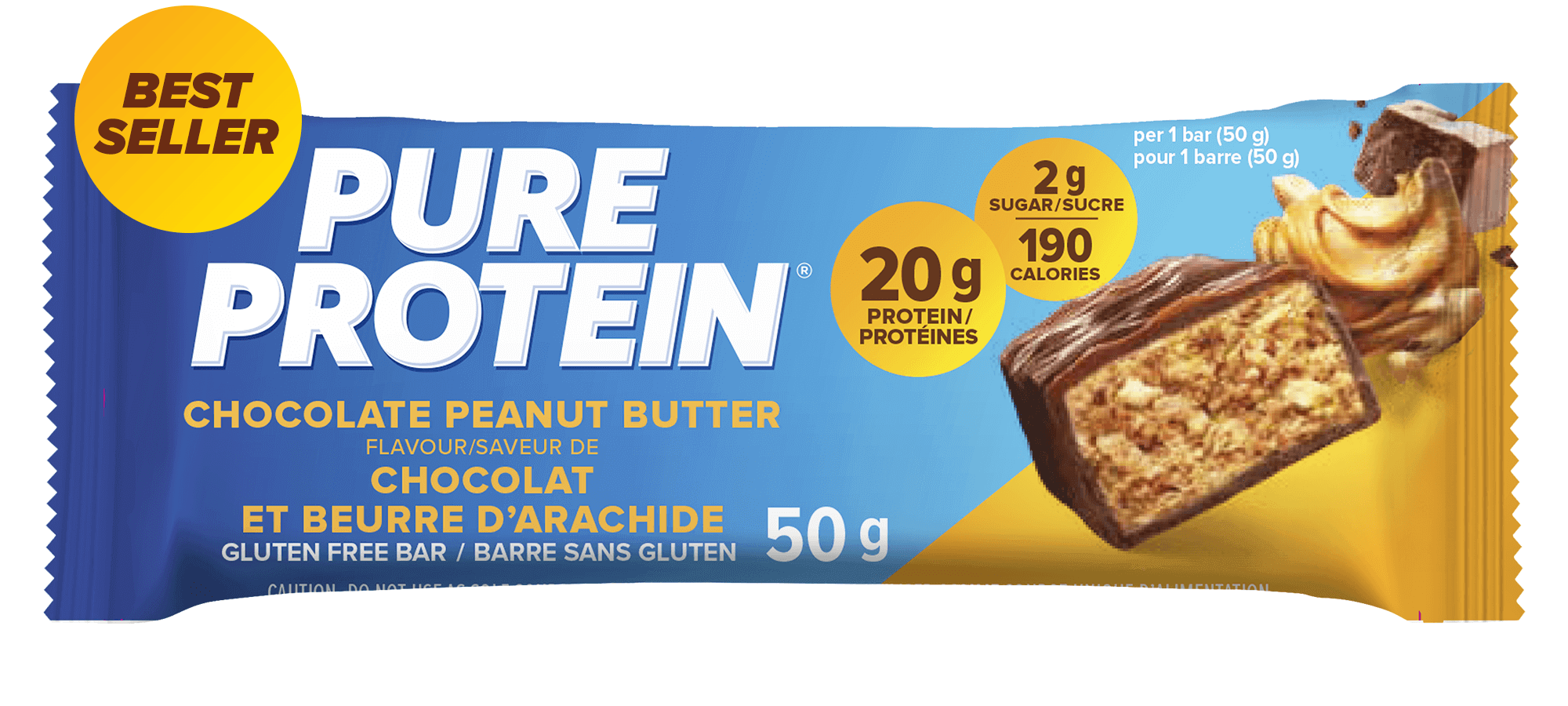 Pure Protein Bar Choc Peanut Butter 50gm