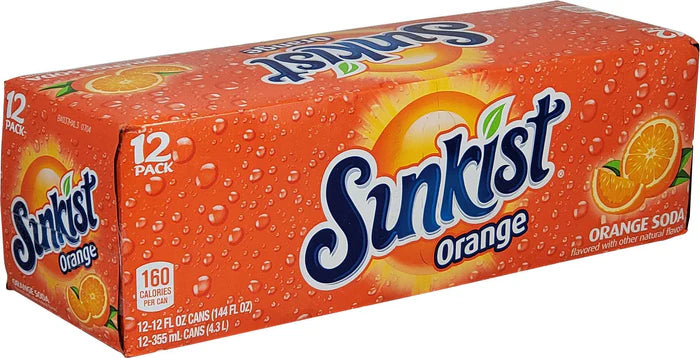 Sunkist Orange 355ml Can 12Pk
