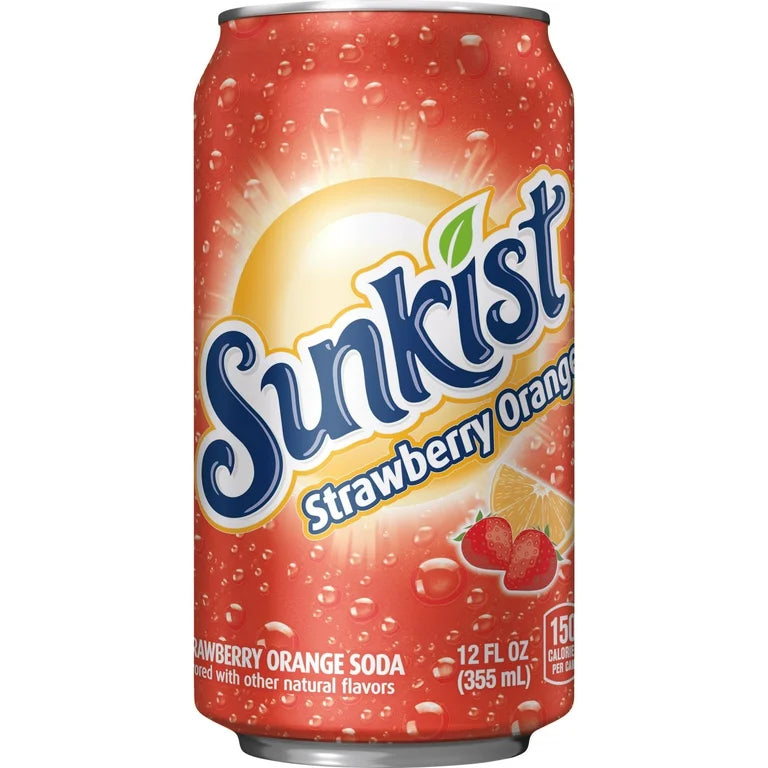 Sunkist Strawberry Orange 355ml Can