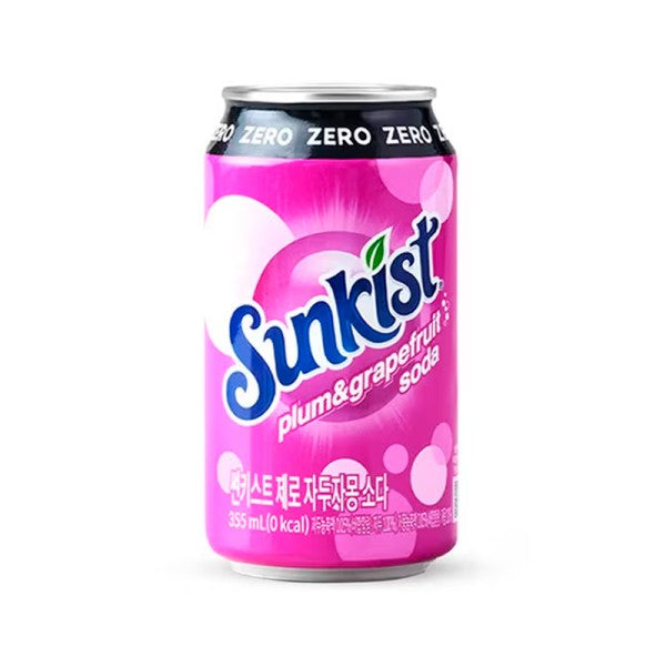 Sunkist Zero Plum Garpefruit Soda 6Pk 355ml